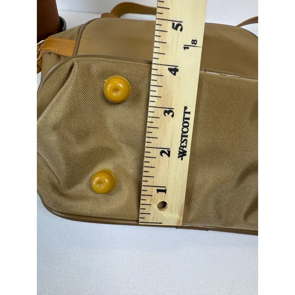 Samsonite Tan Brown Crossbody Shoulder Bag Vintage Travel Purse EUC - Picture 10 of 13